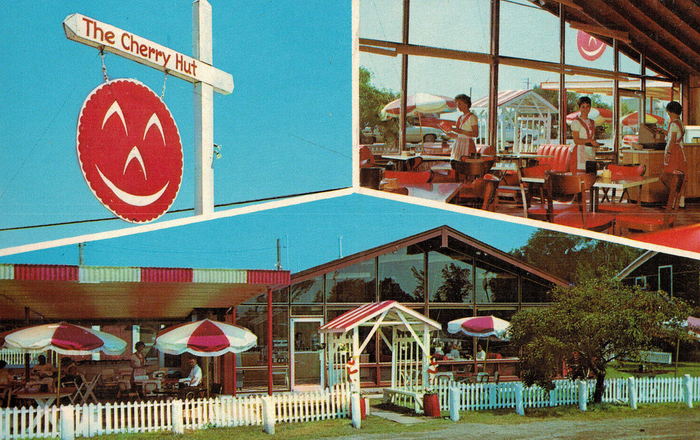The Original Cherry Hut - Old Postcard